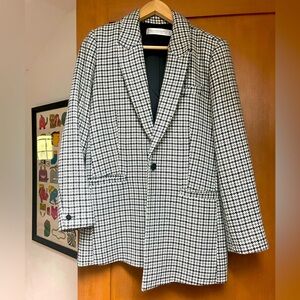 Wool Houndstooth Blazer